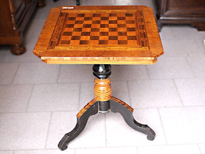 Tavolino quadrato Dama Line 1800 - 1