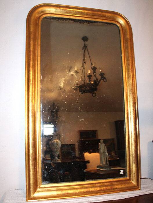 Specchiera dorata prima metà 1800