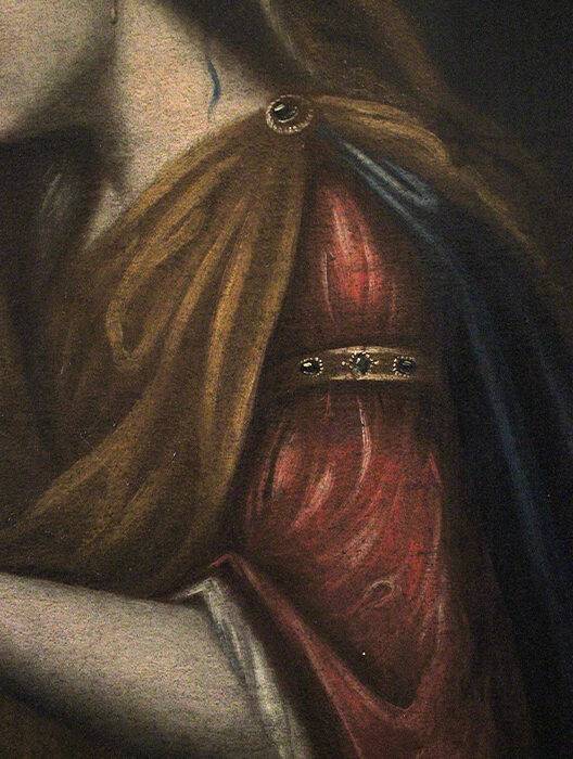 Dipinto femminile olio su tela, 1600 - 4